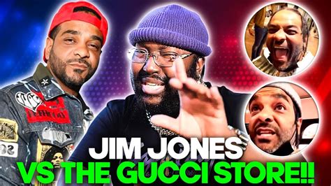 Jim Jones Has Meltdown In Gucci Store After Being Treated